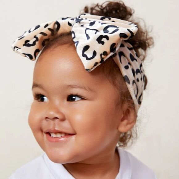 Baby Leopard Hat & Headband - Picture 4 of 4